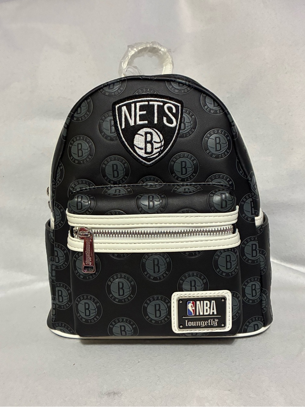 NWT Brooklyn Nets Black NBA Mini Loungefly Backpack and Loungefly wallet